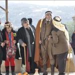 مشهد من مسلسل "حدود شقيقة" الذي يجمع بين ممثلين لبنانيين وسوريين