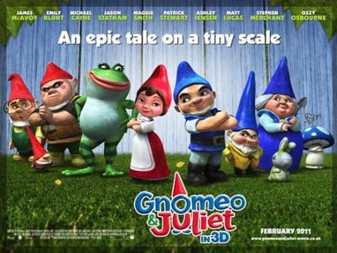 "Gnomeo & Juliet" في صدارة الإيرادات